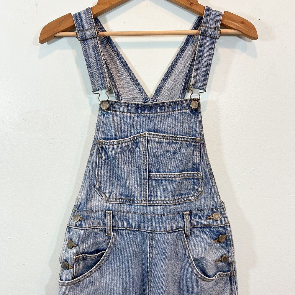 J. Gault 100% Cotton Blue Denim Overalls Size Small Utility Country Cowgirl